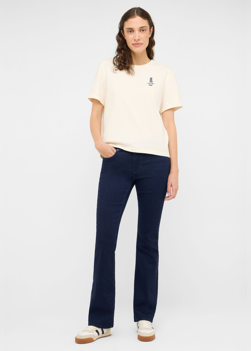 Damskie Spodnie Dzinsowe Mustang Shelby Slim Boot Denim Blue - 1017166-5000-841