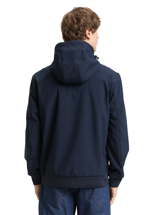 Kurtka Męska Denim Tom Tailor® Softshell Jacket With Hood - Sky Captain Blue