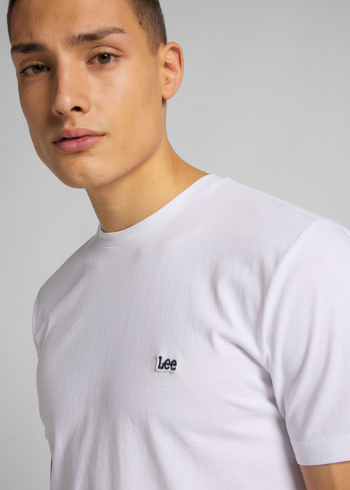 Meski T Shirt Lee Logo Tee White - L60UFQ12