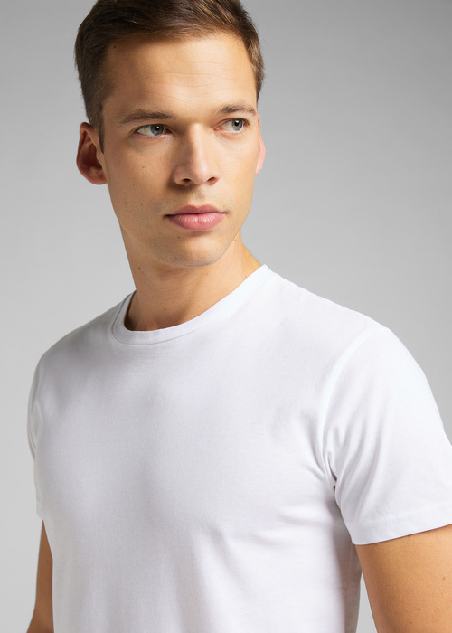 Meski T Shirt Lee Twin Pack Crew Tee White - L680CM12