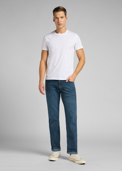 Meski T Shirt Lee Twin Pack Crew Tee White - L680CM12