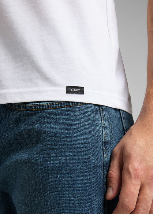 Meski T Shirt Lee Twin Pack Crew Tee White - L680CM12