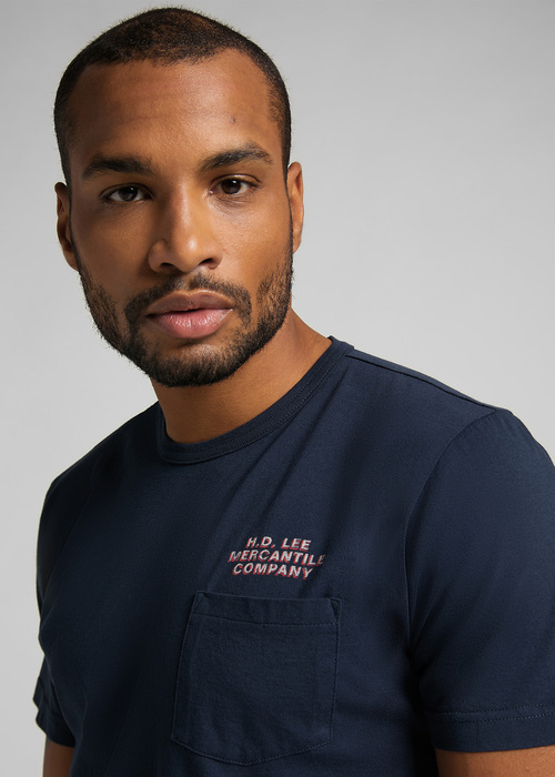 Meski T Shirt Lee Poster Tee Navy - L63EFE35