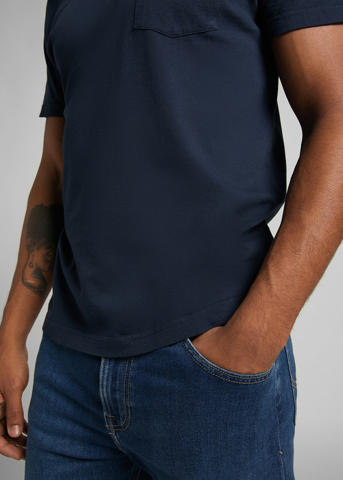 Meski T Shirt Lee Poster Tee Navy - L63EFE35