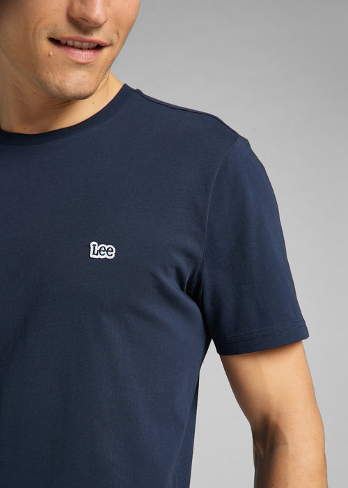 Meski T Shirt Lee Patch Logo Tee Navy - L60UFQ35