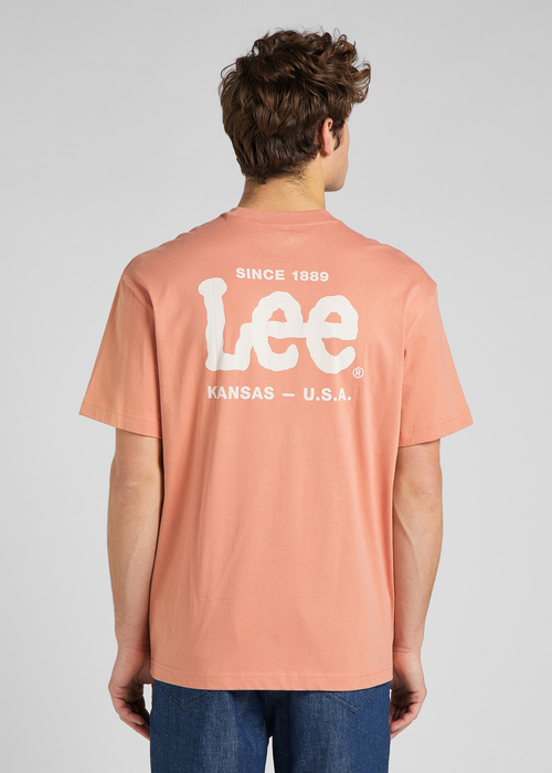Lee Logo Loose Tee Rust - L65FFQUK