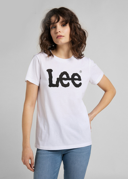 Lee Logo Tee White - L42UER12