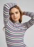 Damski Sweter Lee Ribbed Long Sleeve Striped Tee Ecru - L40HIQDN