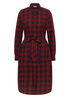 Sukienka Mustang Plaid Dress With Tie Belt Check X - 1011916-12198