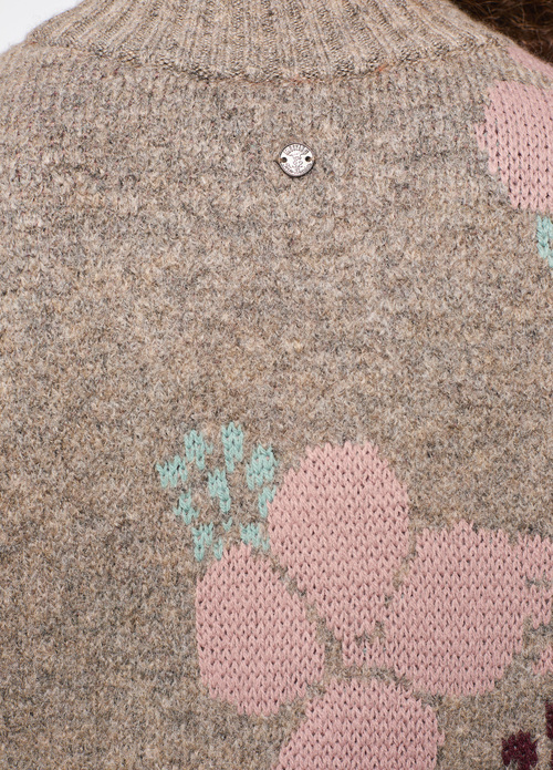 Damski Sweter Mustang Carla C Jacquard Berlin Jacquard - 1013098-12374