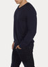Meski Sweter Mustang Basic V Neck Jumper Dark Sapphire - 1006813-4136
