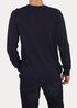 Meski Sweter Mustang Basic V Neck Jumper Dark Sapphire - 1006813-4136
