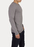 Meski Sweter Mustang Basic V Neck Jumper Mid Grey Melange - 1006813-4140