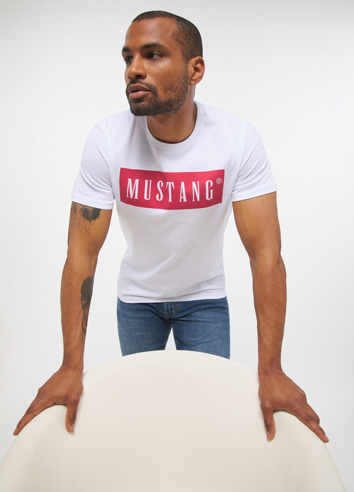 Meski T Shirt Mustang Alex C Logo Tee General White - 1013223-2045
