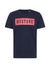Meski T Shirt Mustang Alex C Logo Tee Blue Nights - 1013223-4085