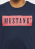 Meski T Shirt Mustang Alex C Logo Tee Blue Nights - 1013223-4085