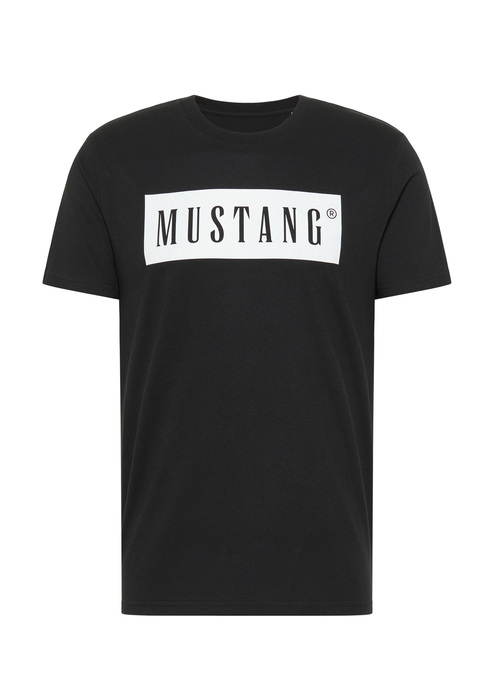 Meski T Shirt Mustang Alex C Logo Tee Black - 1013223-4142