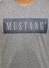 Meski T Shirt Mustang Alex C Logo Tee Mid Grey Melange - 1013223-4140