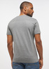 Meski T Shirt Mustang Alex C Logo Tee Mid Grey Melange - 1013223-4140