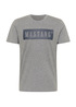 Meski T Shirt Mustang Alex C Logo Tee Mid Grey Melange - 1013223-4140