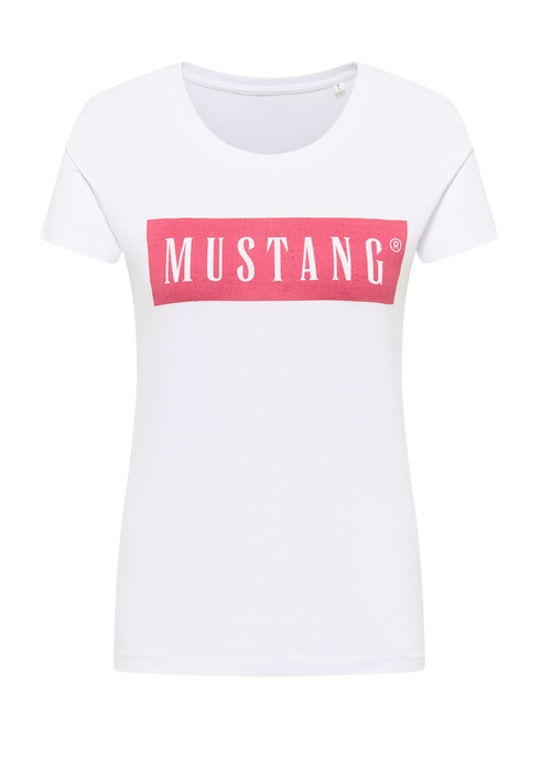 Mustang Alina C Logo Tee General White - 1013220-2045 Size L