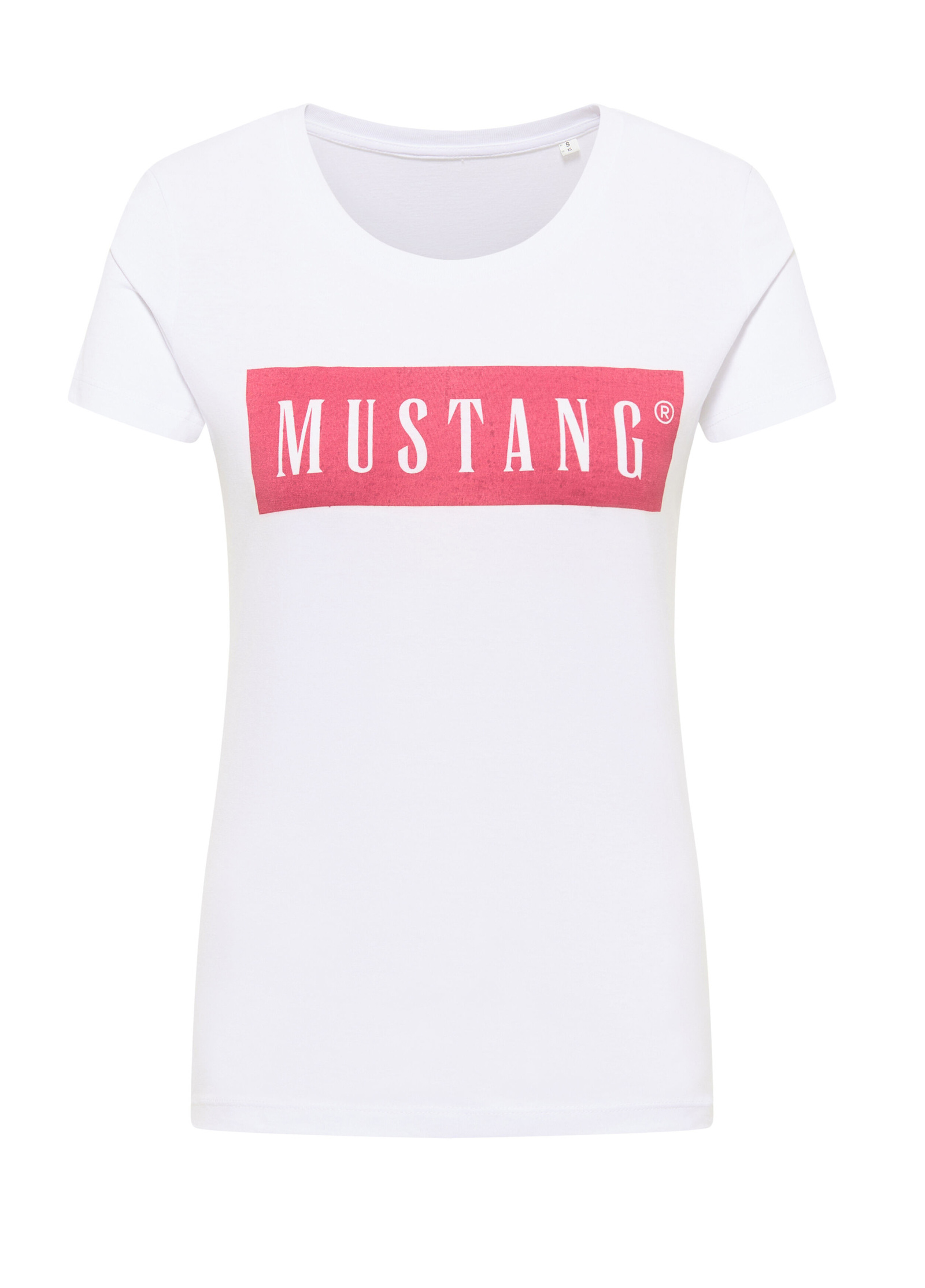 Mustang® Alina C Logo Tee - General White Größe L