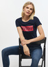 Mustang Alina C Logo Tee Blue Nights - 1013220-4085 Mustang Alina C Logo Tee Blue Nights - 1013220-4085