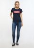 Mustang Alina C Logo Tee Blue Nights - 1013220-4085 Mustang Alina C Logo Tee Blue Nights - 1013220-4085