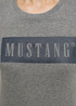 Damski T Shirt Mustang Alina C Logo Tee Light Grey Melange - 1013220-4141