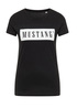 Damski T Shirt Mustang Alina C Logo Tee Black - 1013220-4142