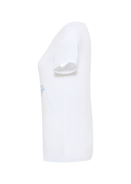 Damski T Shirt Mustang Jeans Style Alina C Print General White - 1012710-2045