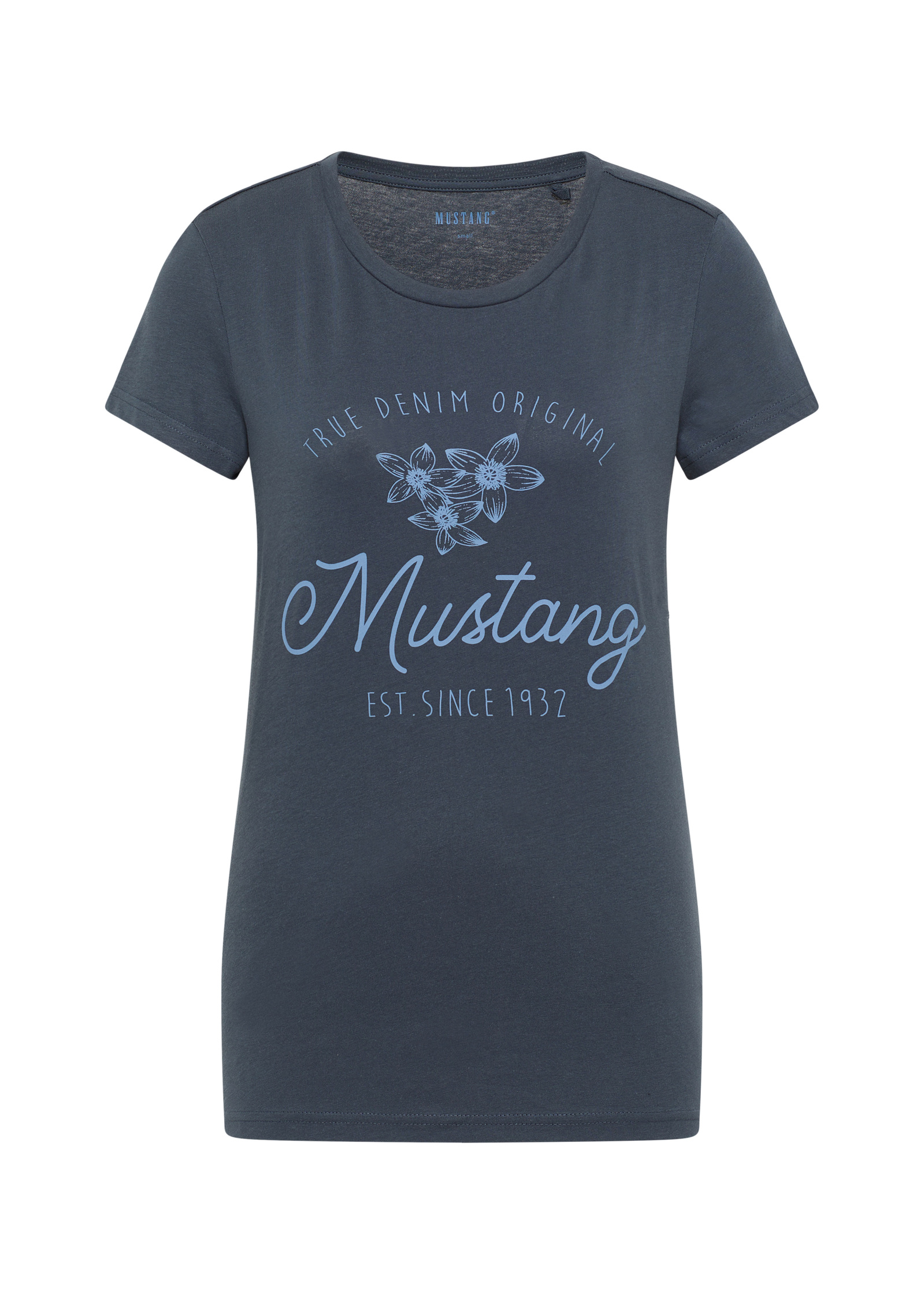 Damski T Shirt Mustang Jeans Style Alina C Print Blue Nights - 1012710-4085