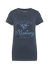 Damski T Shirt Mustang Jeans Style Alina C Print Blue Nights - 1012710-4085