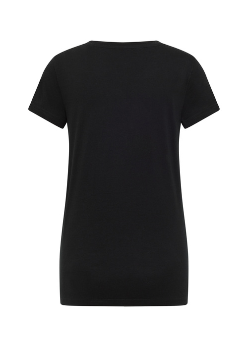 Damski T Shirt Mustang Jeans Style Alina C Print Black - 1012710-4142