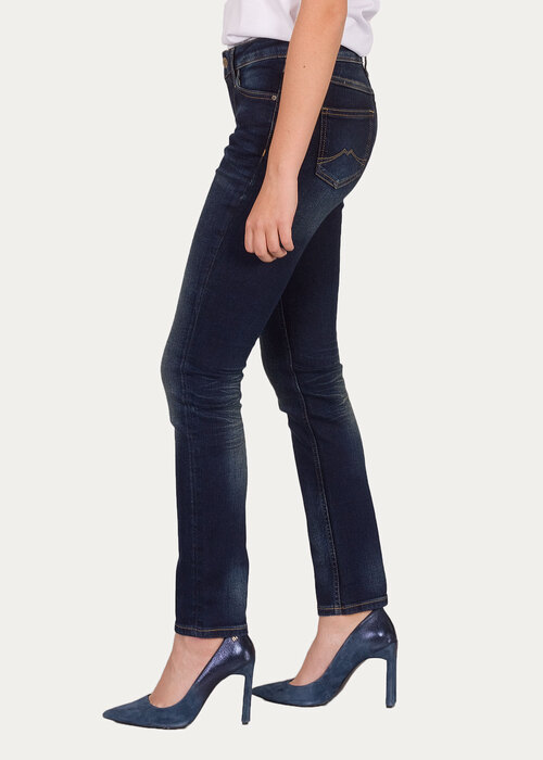 Damskie Spodnie Dzinsowe Mustang Jasmin Slim Dark Used - 0586-5032-586