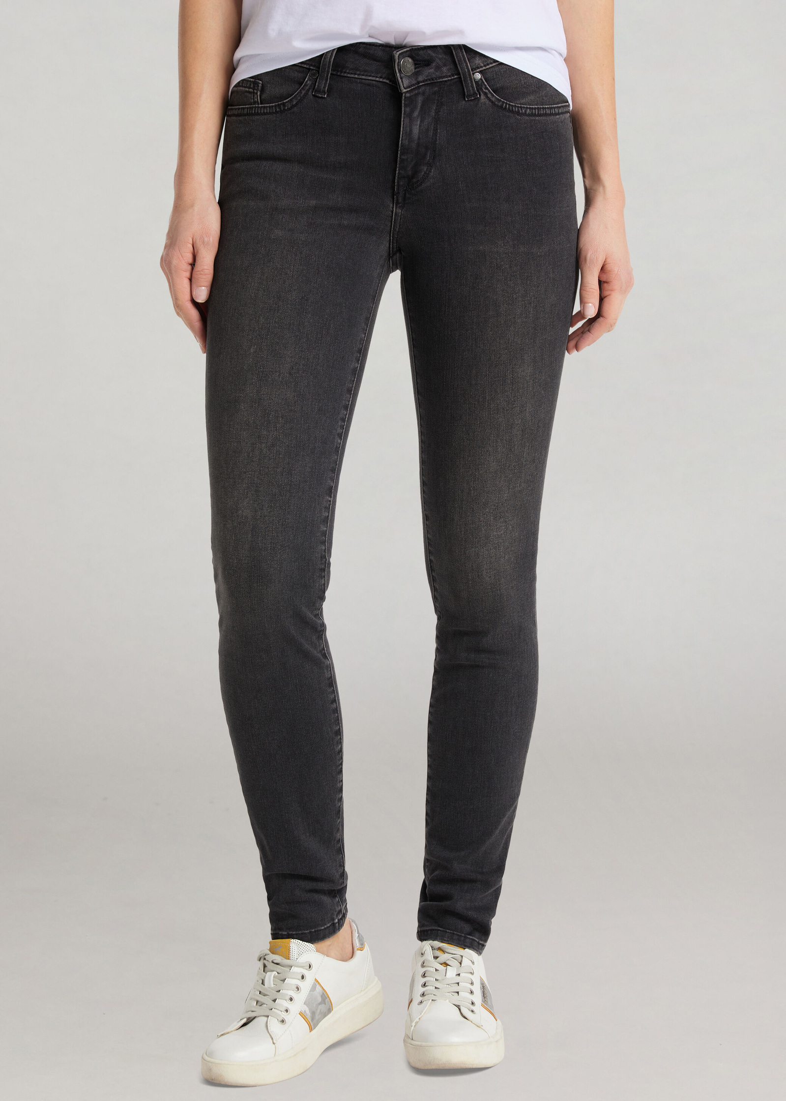 Damskie Spodnie Dzinsowe Mustang Jasmin Jeggins 882 Dark - 1006278-4000-882