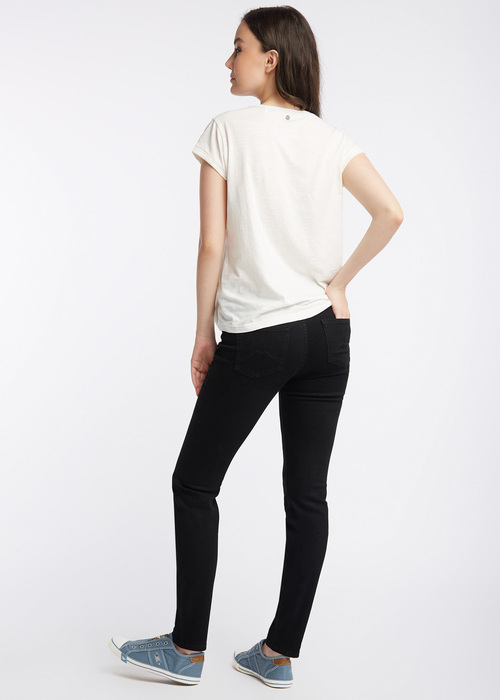 Damskie Spodnie Dzinsowe Mustang Jasmin Jeggins 940 Super Dark - 1006279-4000-940