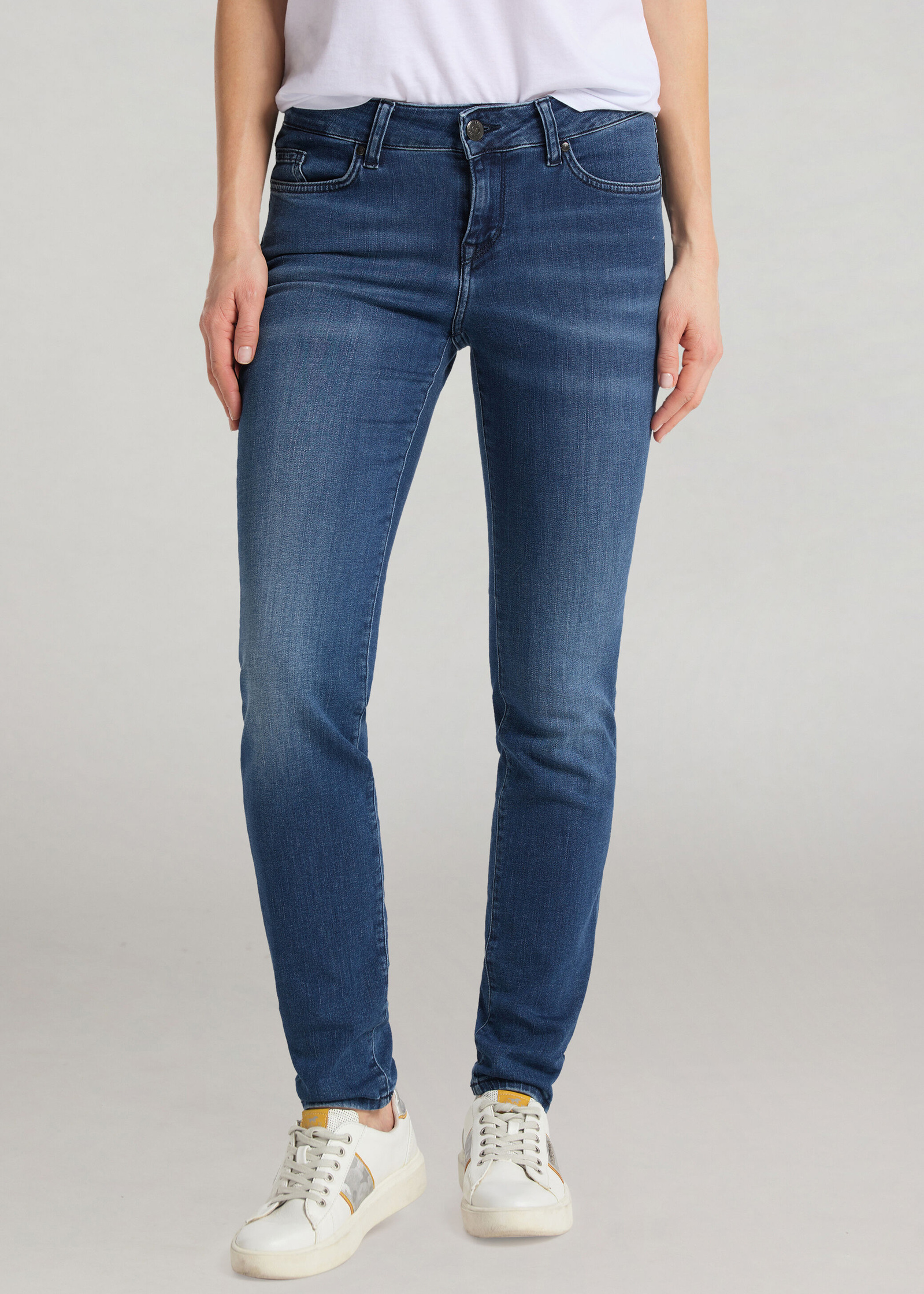 Damskie Spodnie Dzinsowe Mustang Jasmin Jeggins 502 Medium Middle - 1006281-5000-502