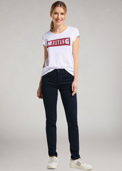 Damskie Spodnie Dzinsowe Mustang Rebecca 590 Dark Blue - 0533-5574-590