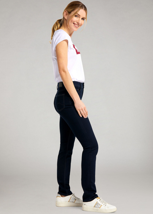 Damskie Spodnie Dzinsowe Mustang Rebecca 590 Dark Blue - 0533-5574-590