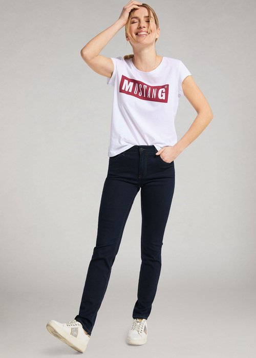 Damskie Spodnie Dzinsowe Mustang Rebecca 590 Dark Blue - 0533-5574-590