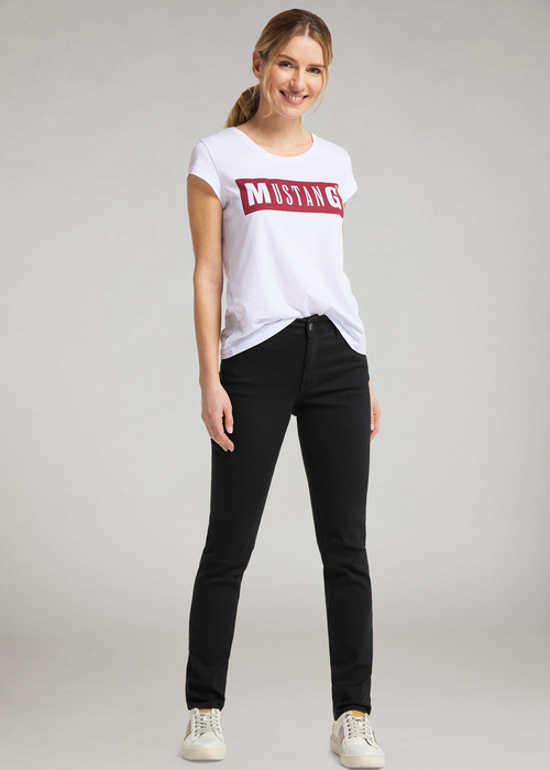 Damskie Spodnie Dzinsowe Mustang Rebecca 490 Black - 0533-5575-490