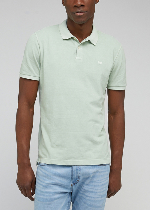 Lee Natural Dye Polo Dusty Jade - L65CQS41