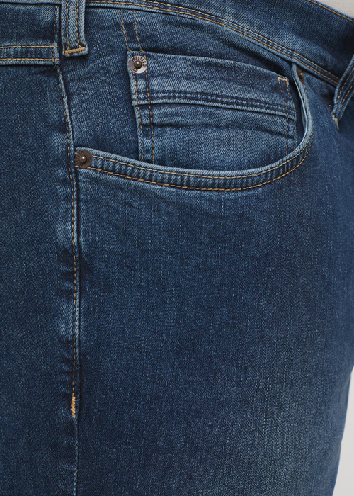 Meskie Spodnie Dzinsowe Mustang Washington Dark Denim Blue - 1007640-5000-881