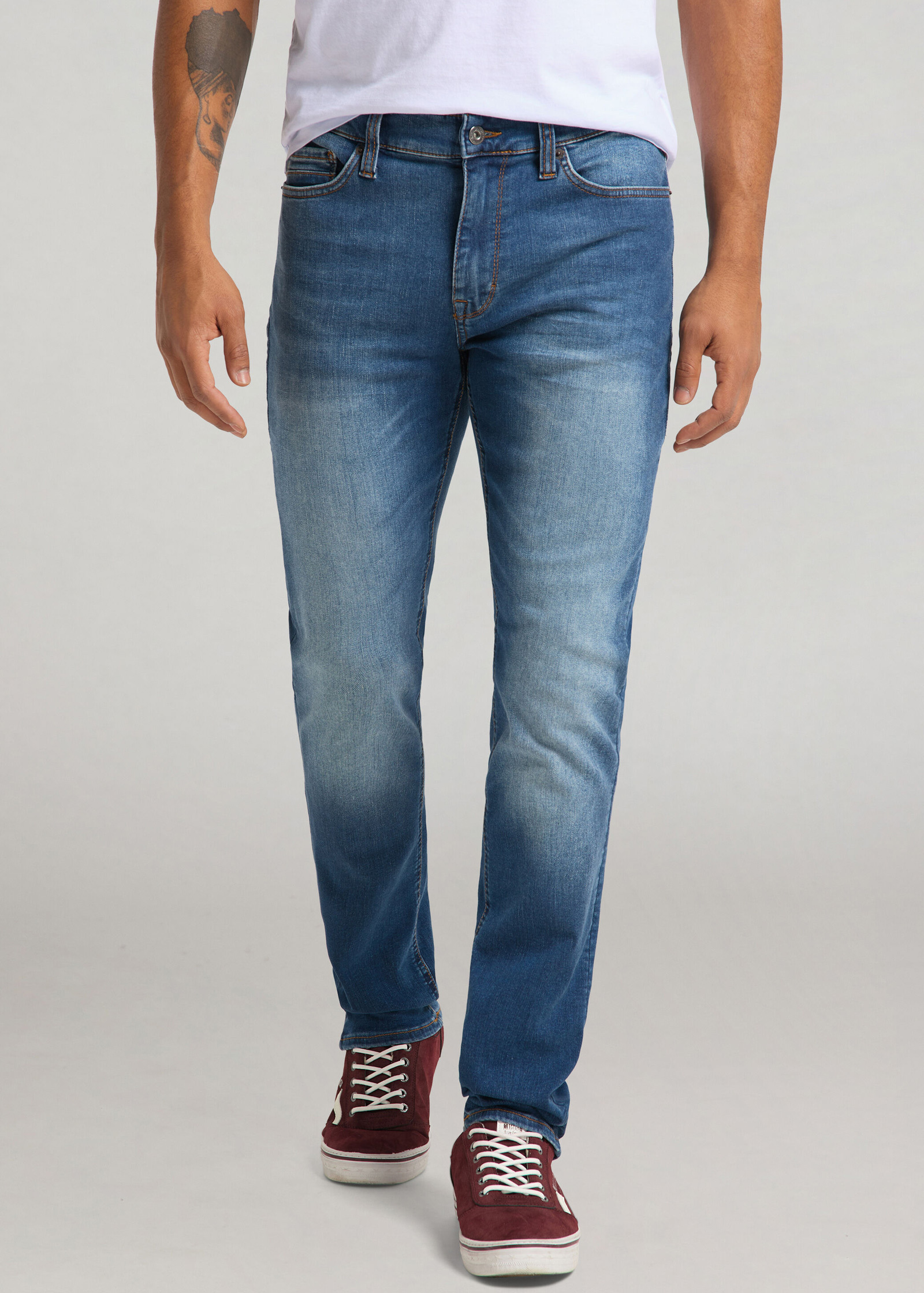 Meskie Spodnie Dzinsowe Mustang Vegas Denim Blue 783 - 1008949-5000-783