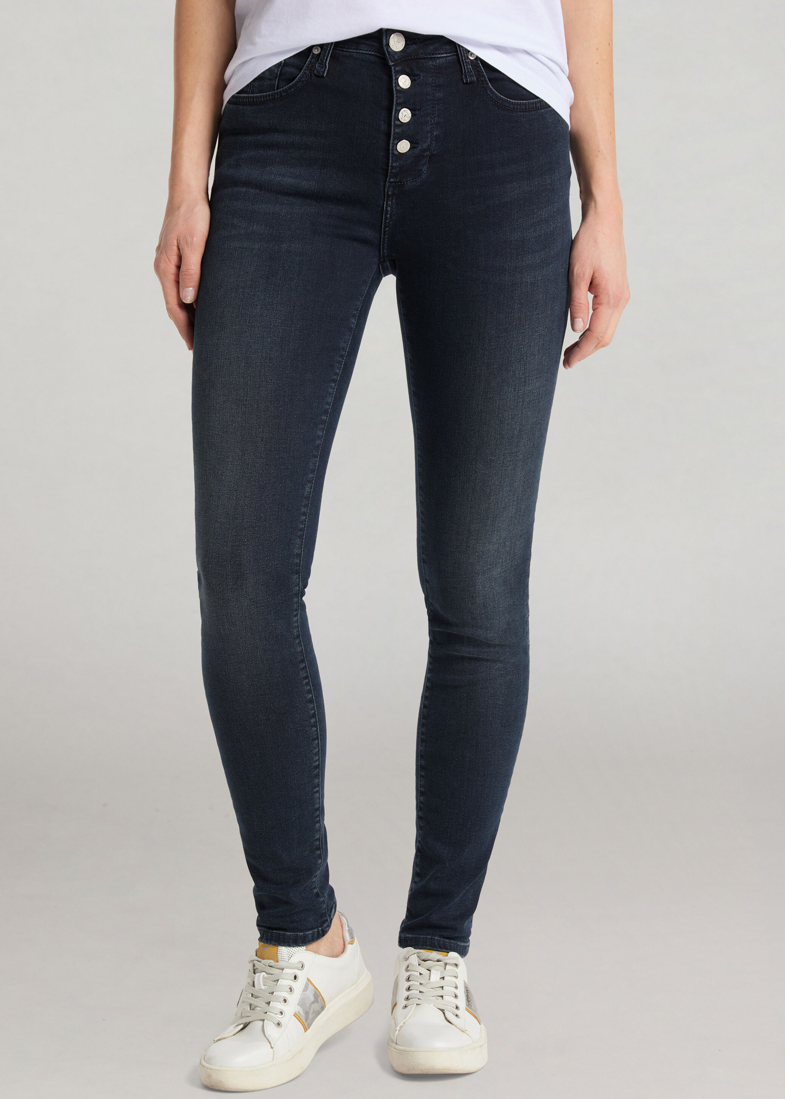 Damskie Spodnie Dinsowe Mustang Mia Jeggings Denim Blue - 1010225-5000-686