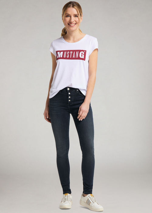 Damskie Spodnie Dzinsowe Mustang Mia Jeggings Denim Blue - 1010225-5000-686