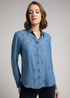Damska Koszula Dinsowa Mustang Emma Denim Aop Denim Blue - 1011904-5000-200