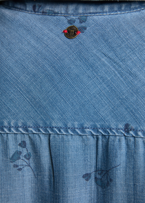 Damska Koszula Dinsowa Mustang Emma Denim Aop Denim Blue - 1011904-5000-200