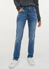 Damskie Spodnie Dzinsowe Mustang Rebecca 2b Denim Blue 402 - 1013348-5000-402